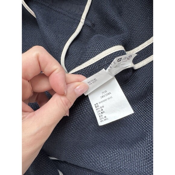 S MaxMara Linen Cotton Blazer Jacket Size 16 Quiet Luxury - Picture 11 of 12